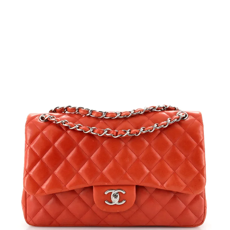 Classic Double Flap Bag Quilted Lambskin Jumbo