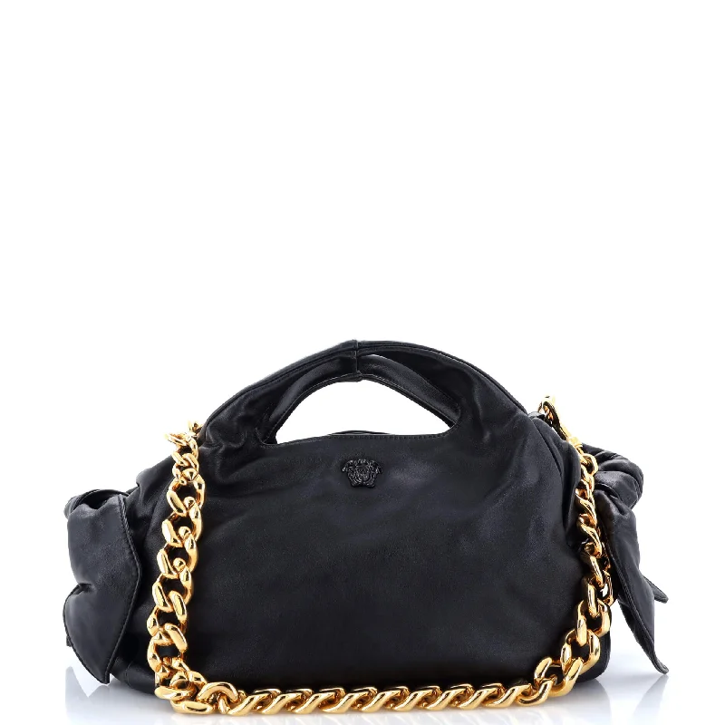 Medusa Head Chain Tote Leather