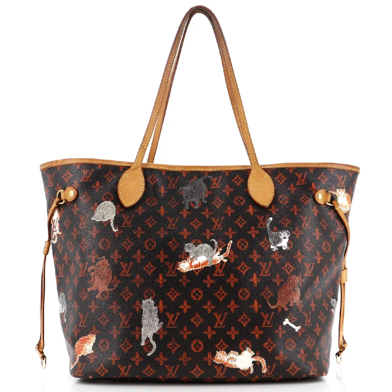 Neverfull NM Tote Limited Edition Grace Coddington Catogram Canvas MM