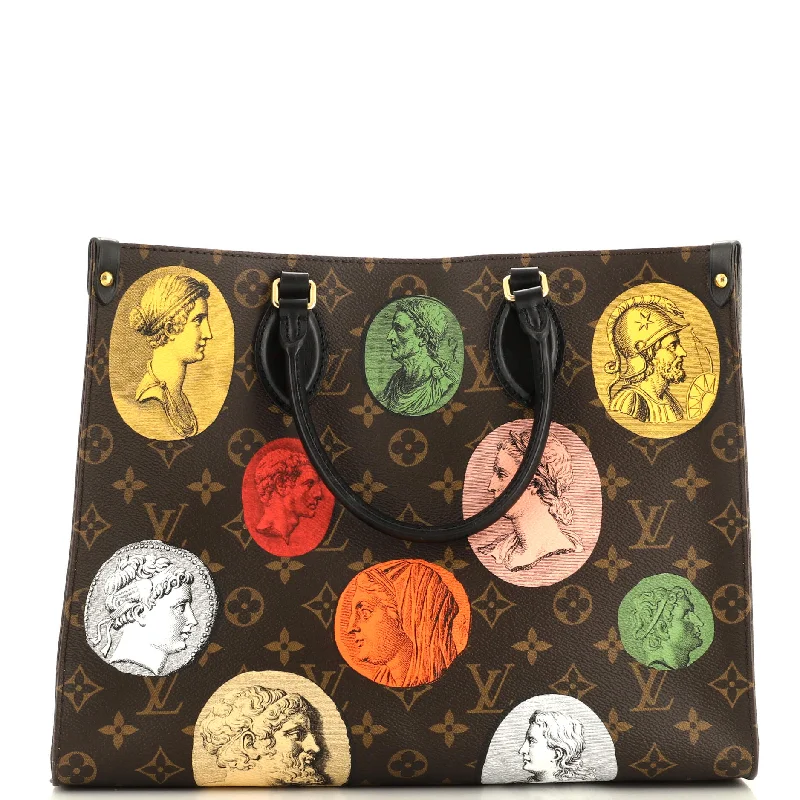 OnTheGo Tote Limited Edition Fornasetti Cameo Monogram Canvas MM