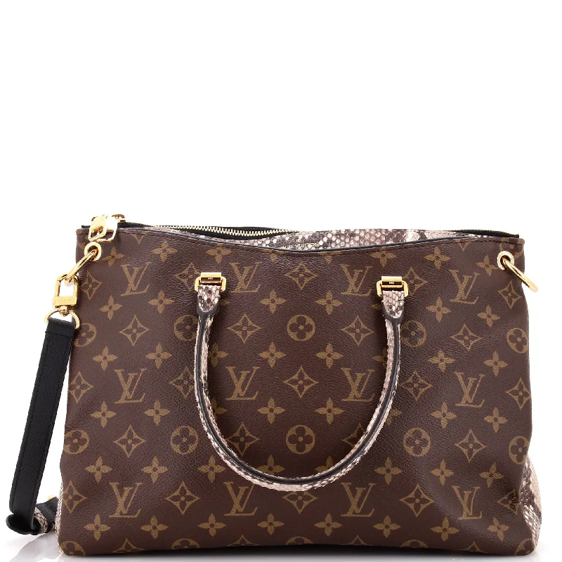 Pallas Tote Monogram Canvas with Python