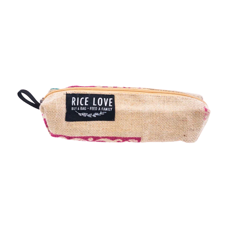 Rice Love Recycled Zipper Pouch