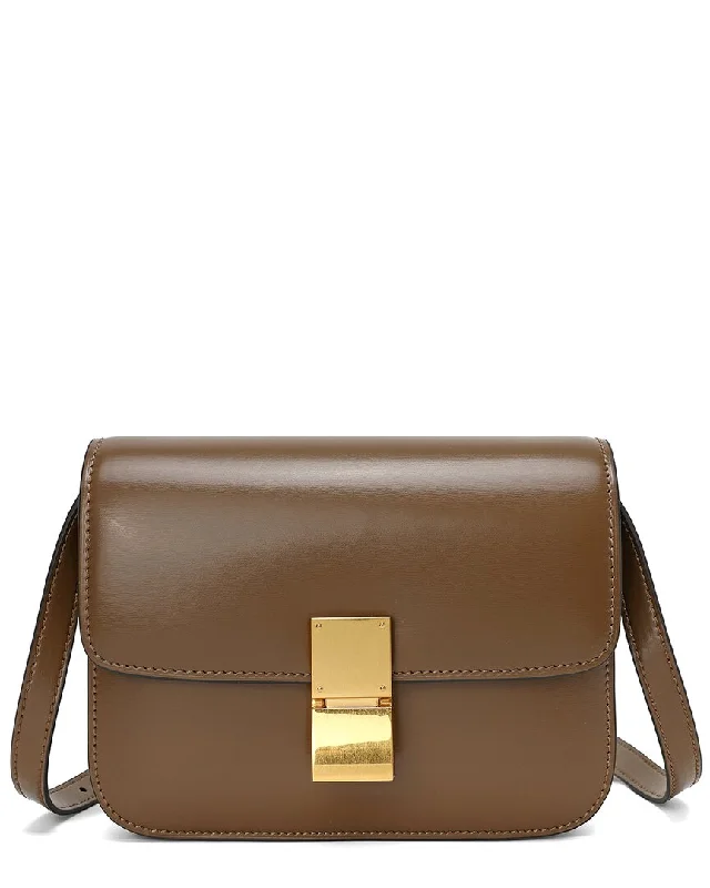 Tiffany & Fred Paris Smooth Leather Foldover Crossbody