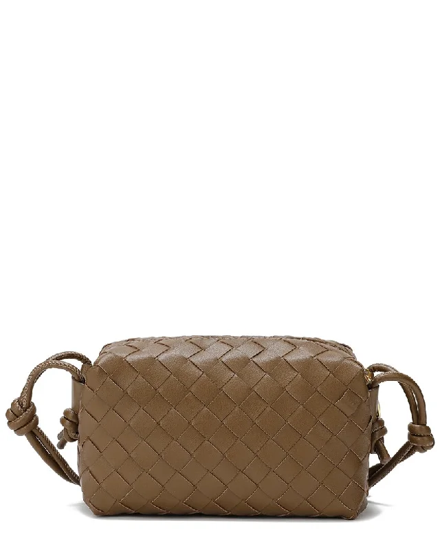 Tiffany & Fred Paris Woven Leather Crossbody