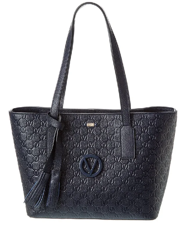 Valentino by Mario Valentino Prince Dollaro Monogram Leather Tote