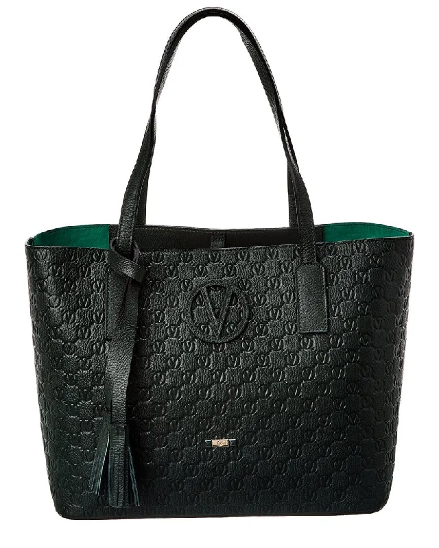 Valentino by Mario Valentino Soho Medallion Leather Tote