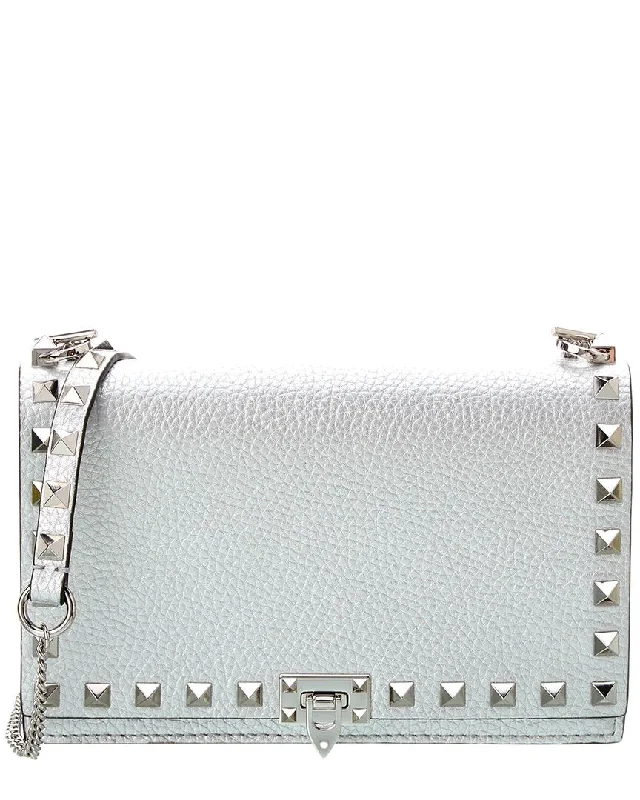 Valentino Rockstud Grainy Leather Crossbody