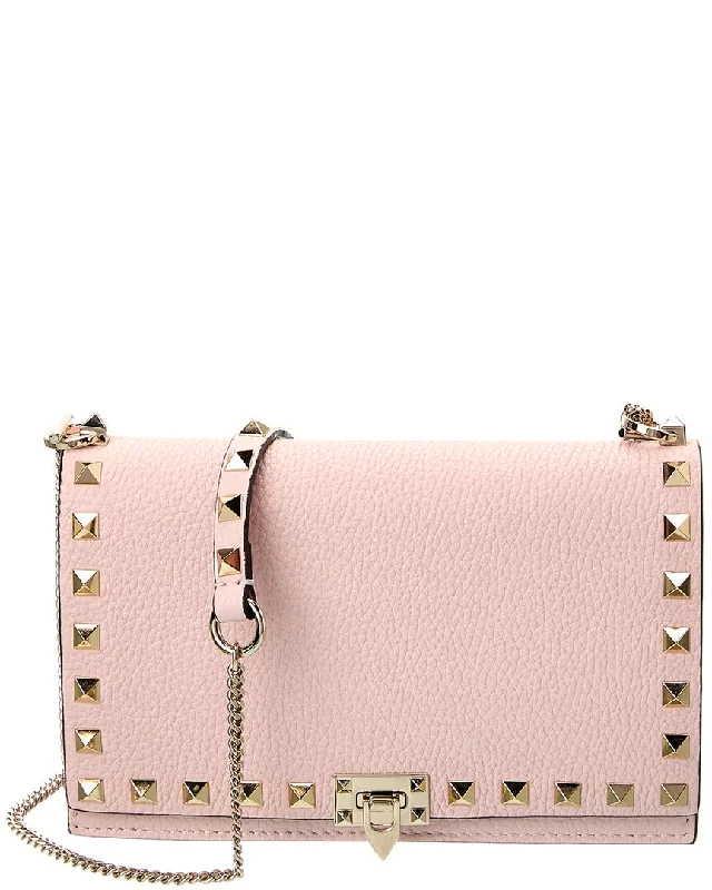 Valentino Rockstud Grainy Leather Crossbody