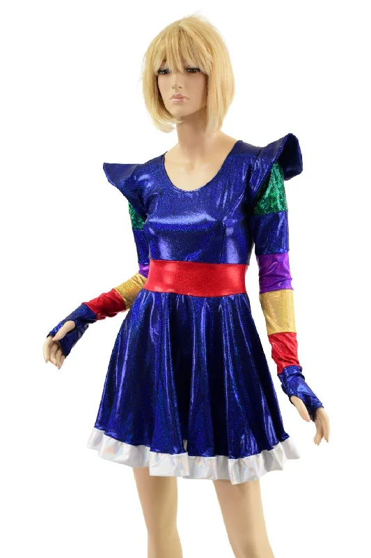 Rainbow Girl Skater Dress