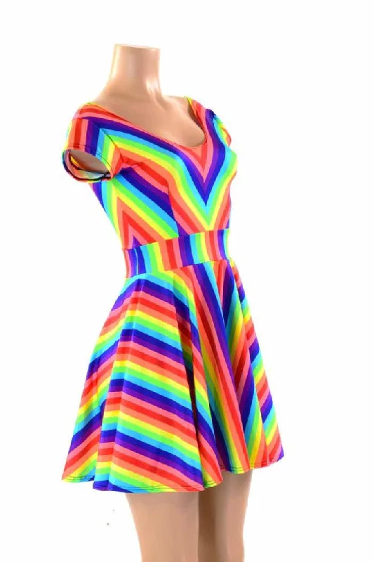 Rainbow Skater Dress